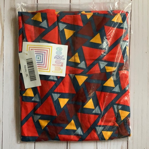 LLR azure skirt triangle print